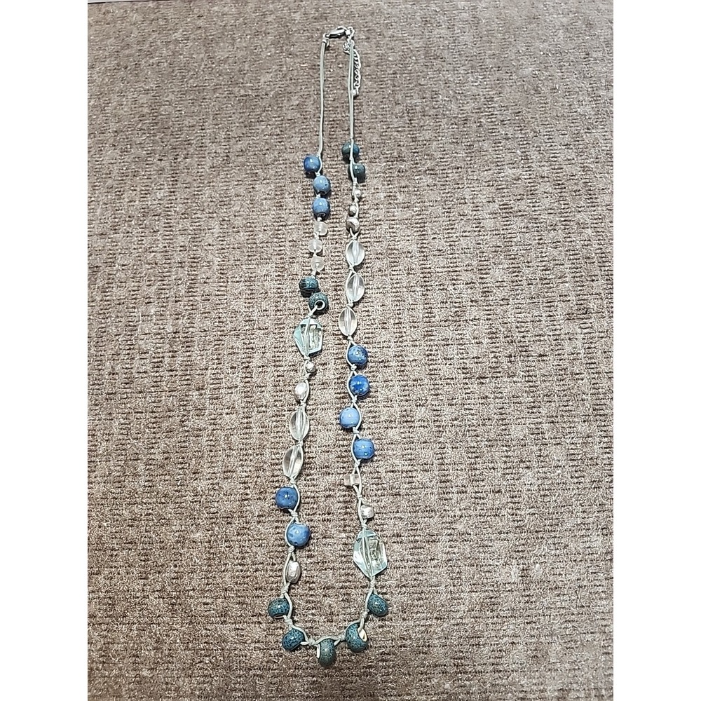 Chicos Earth Tones Long Bead Necklace